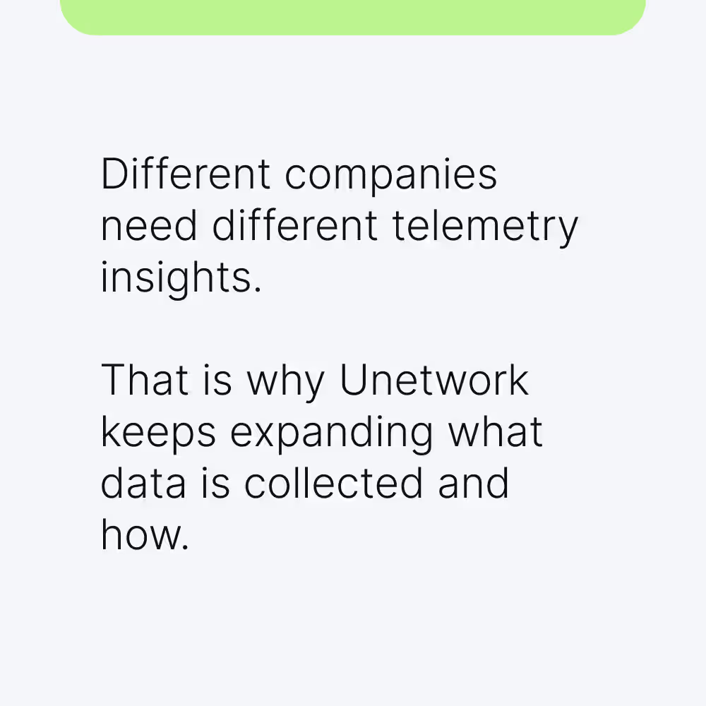 Différentes entreprises ont besoin de différents insights Unetwork Telemetry issus de vrais appareils et réseaux.